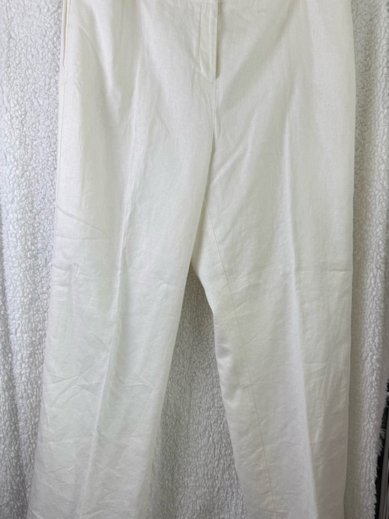 Claasic EST. 1946 Pants - NWT Crisp Ivory Lined Linen Wide Leg Pants